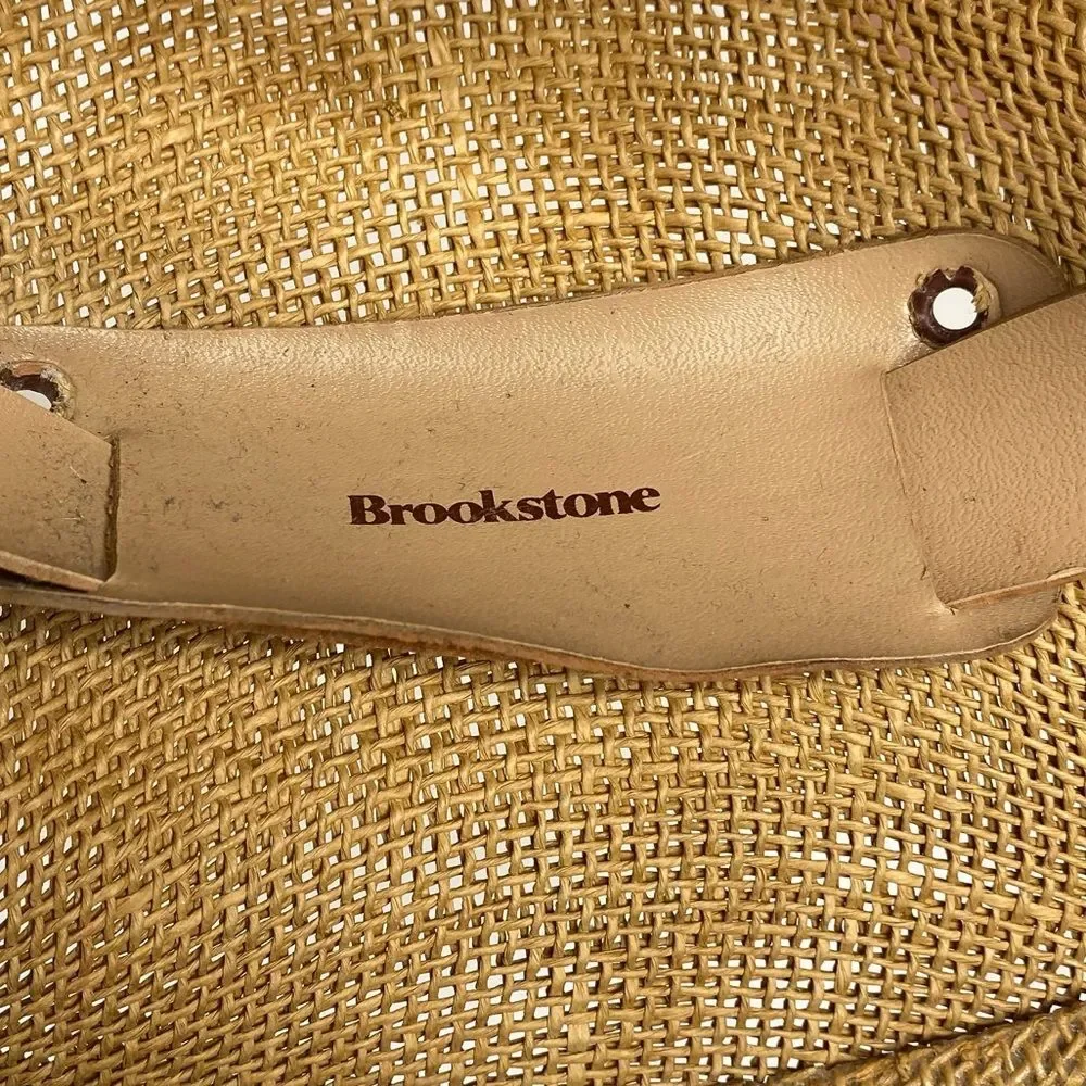 Vintage Brookstone Woven Safari Hat